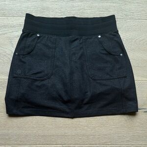 Athleta Black Skirt with built in shorts